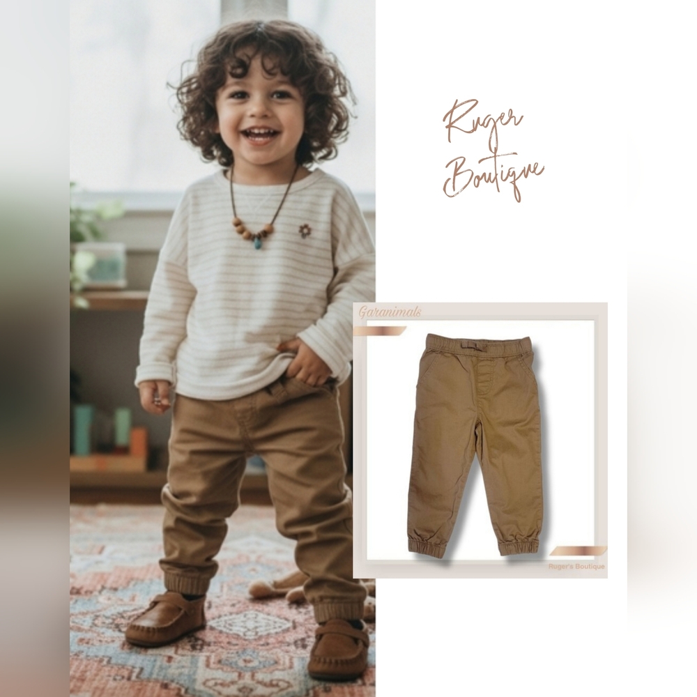 🌿Adventure-Ready Garanimals Boys 2T Khakis🌻